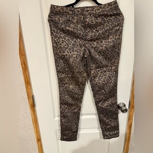 Needle & Cloth animal print jeans